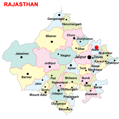 alwar rajasthan location rajras geography area places history located administration north