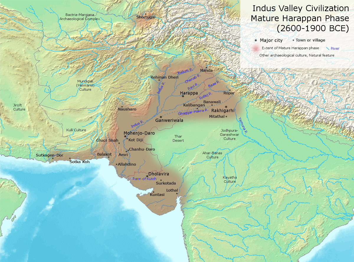 Indus Valley Civilization Mature Phase 2600 1900 BCE 1 