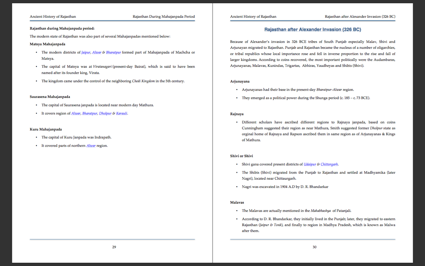 Ancient History Of Rajasthan: PDF - RajRAS | RAS Exam Preparation