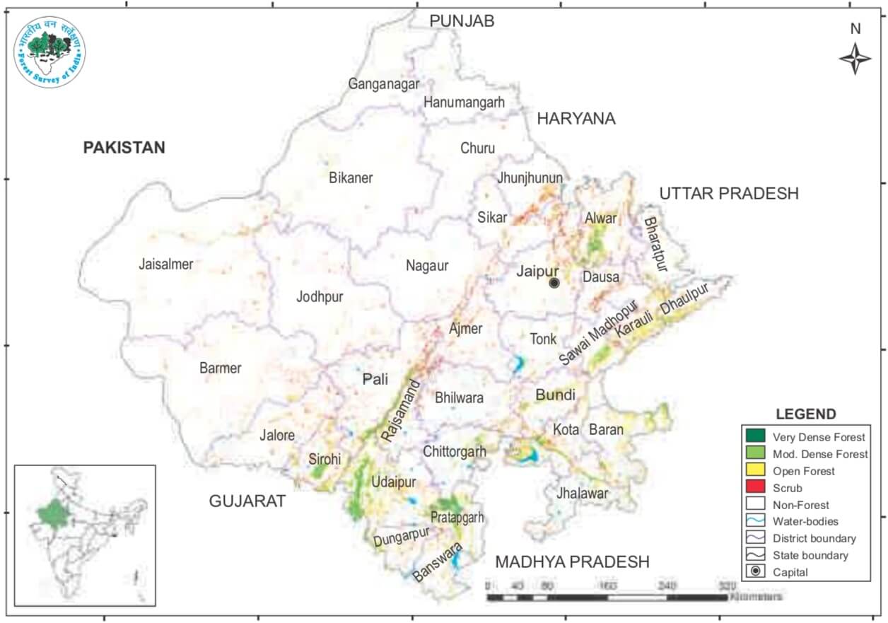 Classification Of Forest Of Rajasthan - ISFR 2019 | RajRAS - Rajasthan RAS