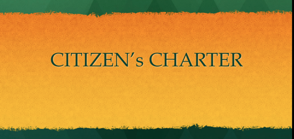 Citizen Charter, Citizen's Charter, 2nd ARC 4th Report, Good Governance