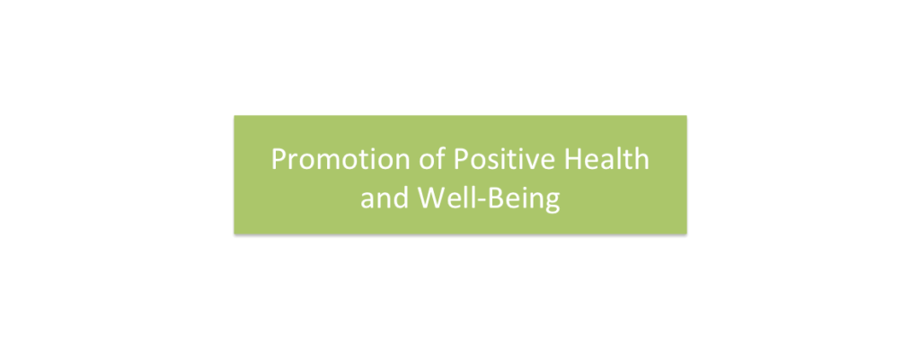 Promotion of Positive Health and Well-Being