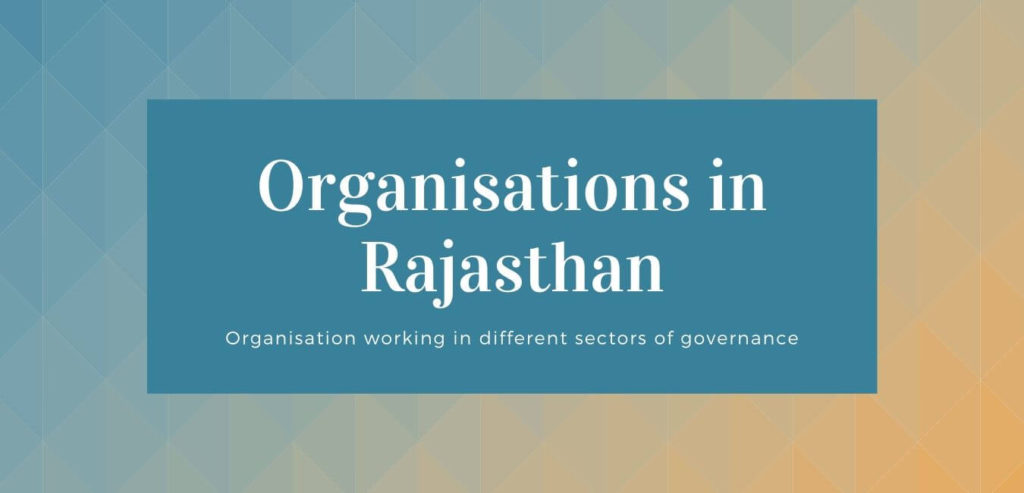 Organisations in Rajasthan in different sectors
