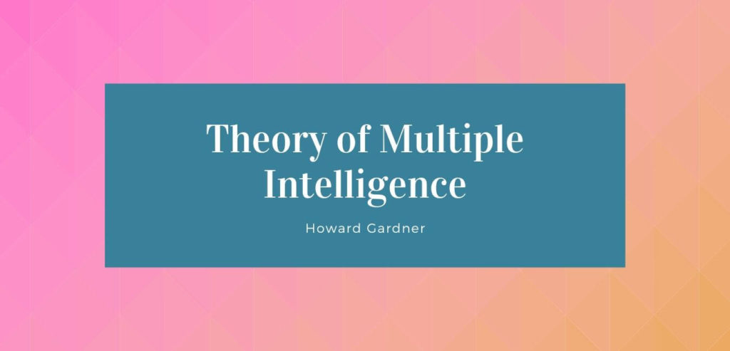 Theory of multiple intelligences by Howard Garner