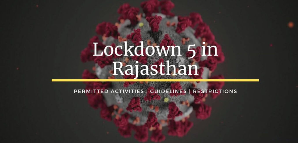 Lockdown 5 in Rajasthan Permitted Activities Guidelines Restrictions