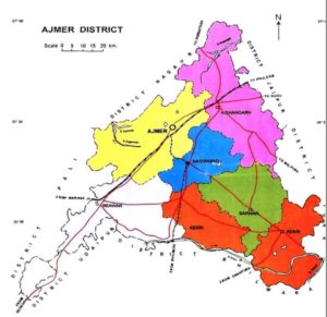 Administrative Map Of Ajmer District 1 300x291 