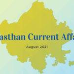 Rajasthan Current Affairs August 2021