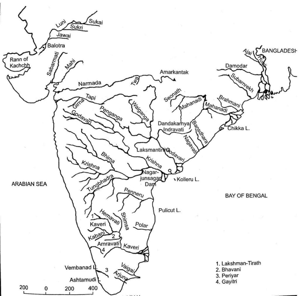 Peninsular drainage system