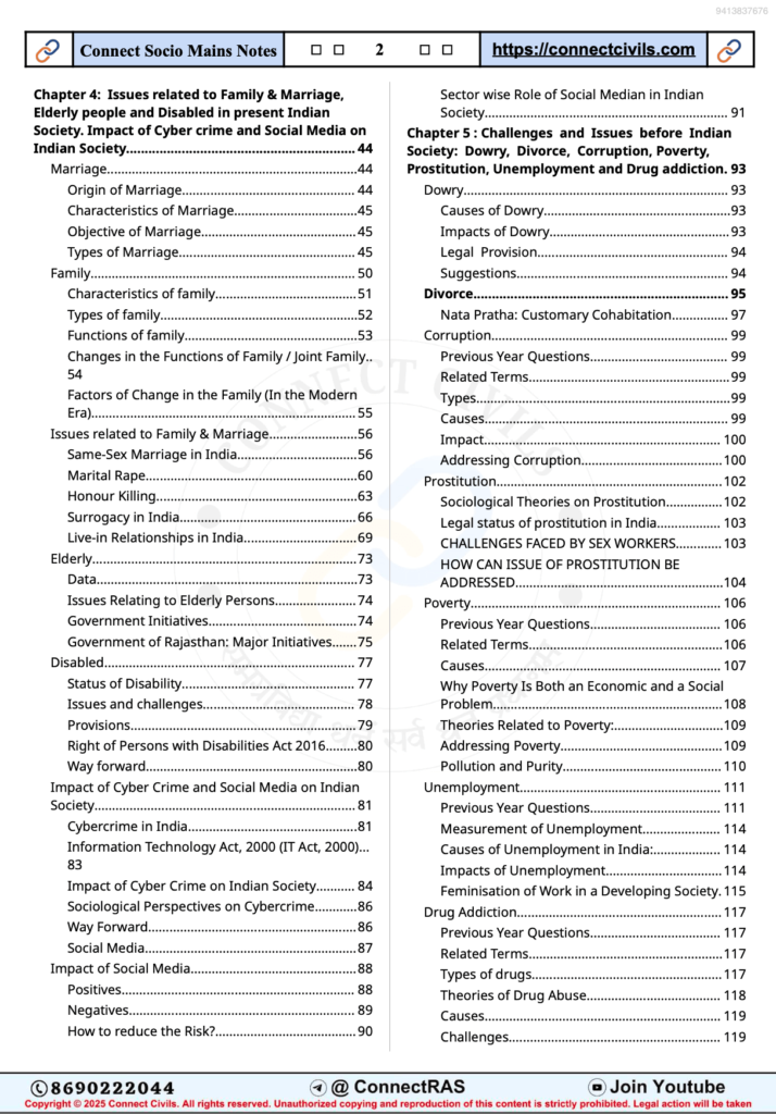 Sociology Notes.pdf Sociology PDF Notes (2026 Edition): English Medium - Connect Civils