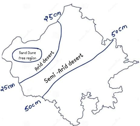 Physical Divisions of Rajasthan