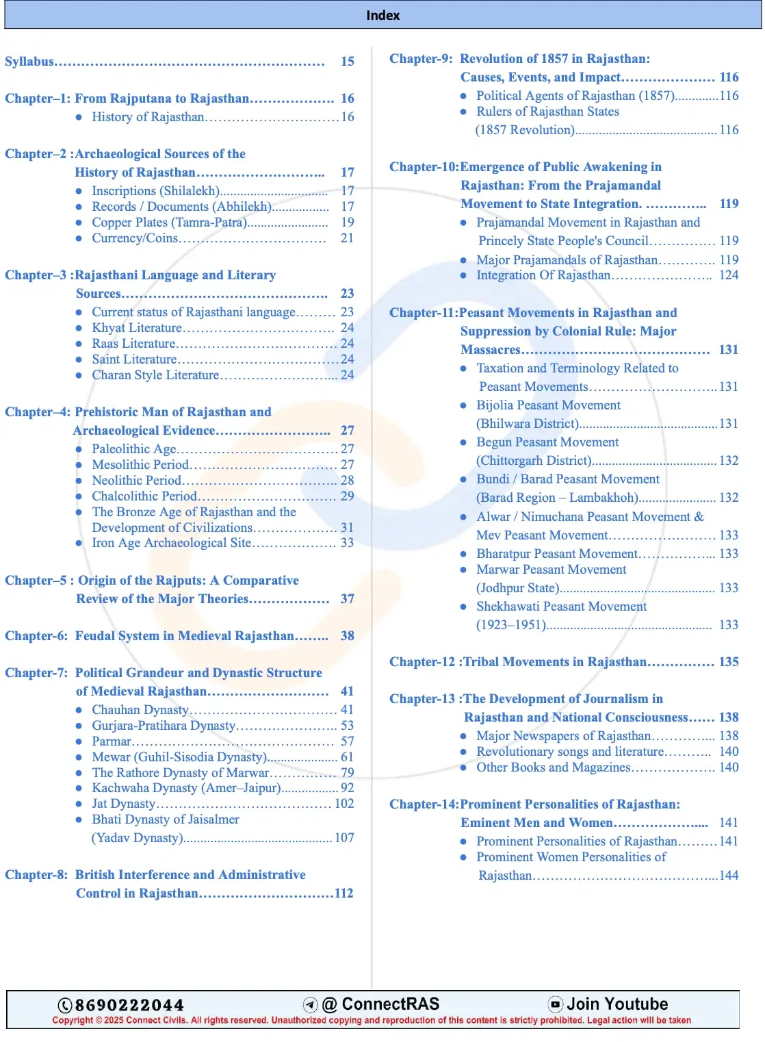 Rajasthan History Notes (2026–27 Edition): English Medium PDF - Image 2