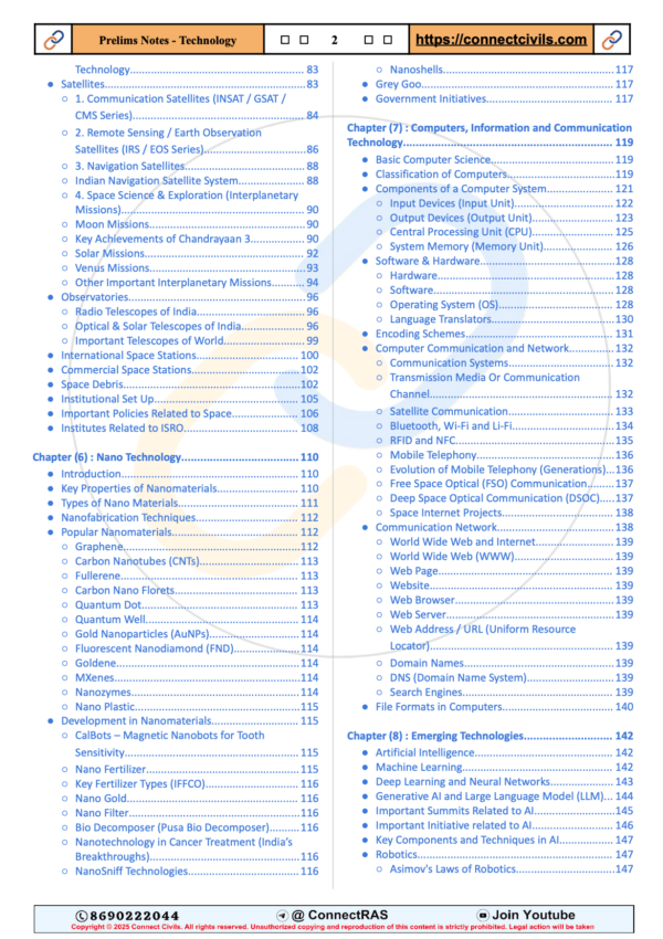 Technology PDF Notes (2026–27 Edition): English Medium - Connect Civils