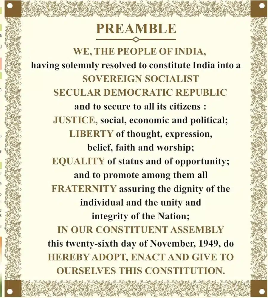Preamble of constitution