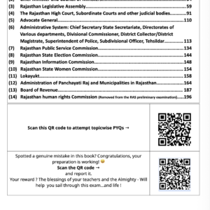 Rajasthan Polity Question Bank PDF 2026–27 English